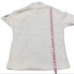 None Sherpa Turtleneck Pullover Sweater Cream Large‎ Photo 2