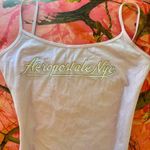 Aeropostale n.y.c. y2k vintage 2000s baby pink + white tank top cami Photo 2