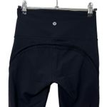 Lululemon  Fresh Mesh Leggings Crop 19in Black Stretch Breathable Women’s Size 4 Photo 4