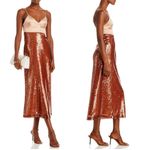 ALC Frank A.L.C. Gisele Corset Sequin Midi Dress | Brown | Size 2 | NWT Photo 6