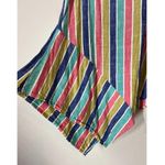 For Cynthia Rainbow Striped Asymmetrical Tunic Tank Womens Sz L Lagenlook Photo 1