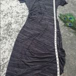 Athleta Downtown Gray Ruched Midi Dress Photo 1