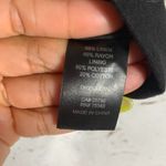 House of Harlow 1960 Black Linen Blend Puff Sleeve Crop Top Size 8 Square Neck Photo 3