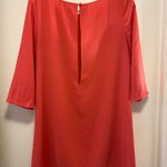 Leith Coral Quarter Sleeve Shift Dress - Size Medium Photo 5