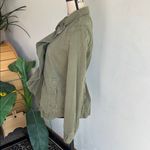 Banana Republic  Ruffle Utility Army Green Jacket Size XS Photo 7