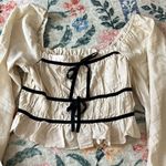 Long sleeve top White Photo 3