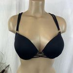 Shade & Shore Black Padded Contour Cup Strappy Bikini Bathing Swim Suit Top 36C Photo 0