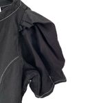 R.G. Kane Helena Black Mini Dress Dramatic Puff Sleeve Fit Flare NWTs size large Photo 3