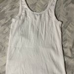 Ambiance Apparel Ambiance White Tank Top And Silver Zipper  Photo 3