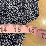 Sara Campbell Raised Rosette Crepe Dress Navy White Pattern W/Appliqué accent at Blue Size 0 Photo 7