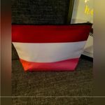 Kate Spade Clinique x  “hello, gorgeous” Travel, Makeup Bag, Red, Pink Photo 2