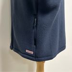 Vineyard Vines Navy Blue Fleece Zip Up Womens Vest Side Pockets XL VGUC Photo 4