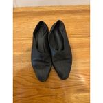 Vince  Black Leather Pointed Toe Ballet Flats Women's Size 11 Medium Photo 1