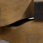 Charles Albert Black Western Cowboy Ankle Boots Vegan Leather Womens Size US 8 Photo 7