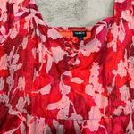 Torrid  Midi Cotton Clip Dot Lace Up Smocked Dress Shady Rose Size 1X Boho‎ Relax Photo 4