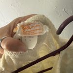 Jolie Vintage 60s Popcorn Knitwear Cream Sweater Medium Cottage Coquette Photo 7