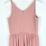 Dress the Population NWT Alicia Mixed Media Midi Dress Blush Pink Size Medium M Photo 10
