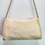 Nanette Lepore Vintage Beige Leather Shoulder Bag Envelope Purse Chain Strap Photo 7