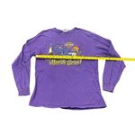 Vtg Harley Davidson Purple T Shirt L Cajun Lafayette, LA Mardi Gras Long Sleeve Size L Photo 3