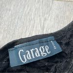 Garage Lace Tank Top One Shoulder Sheer Black (small) y2k whimsygoth witchy lace Photo 2