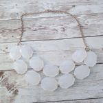 Light Pink Chunky Statement Necklace Photo 1