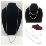 Convertible Mixed Masked Necklace Silver Photo 1