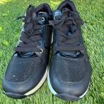 ALDO  Black Gold Shimmer High Heel Sneakers Womens shoes Sneaker size 8.5 Photo 3