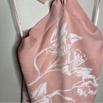 New York & Company Pink & White Floral Print Knit Sweater Halter Top NWT Size XL Photo 2