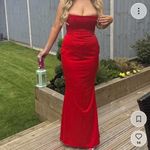 House Of CB  'Olivette' Red Rose Satin Corset Maxi Dress‎ NWOT size XL Photo 3