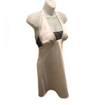 Frederick's of Hollywood Frederick’s Of Hollywood Sexy Halter Chemise Sz. M White Black Lace Low Cut Photo 2