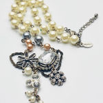 American Eagle AEO Pearl Rhinestone Pendant Necklace Photo 0