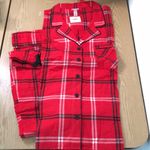 New Women’s 2Pc Wondershop Red Plaid Sleepwear Pajamas Cotton Flannel Size 3X Photo 5