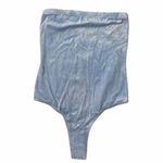 American Apparel NEW Light Blue Velvet Bodysuit Photo 1