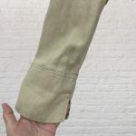 FOR THE REPUBLIC 100% Linen Open Front Blazer 12 - Tan Sage Photo 8