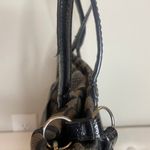 Coach  Black Signature Purse Gray Snakeskin Python Stripe Tote Photo 4