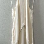 ALC Frank A.L.C White 100% Silk Cream Halter Mini Dress with Double Ruffle Layers, Size 8 Photo 0