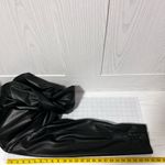 Chico's Blazer Jacket Women Size 18 Black Professional Faux Leather Edgy Evening Photo 8