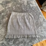 Romeo + Juliet Couture  Plaid Ruffled Skirt Black White Sz L Photo 2