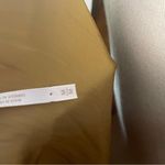 Free People  Gold Satin Cowl‎ Neck Open Back Tie Mini Dress Size M Photo 6