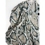 AFRM Ellis Ombre Snakeskin Print Wrap Maxi Dress XS Extra Small Party Cocktail Tan Photo 11