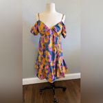 Moodie Marigold Mini Dress Size Small‎ EUC Blue Photo 3