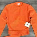 superdown Iris Cutout Back Orange Long Sleeve Knit Sweater Size Large Photo 3