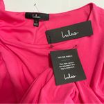 Lulus NWT Comeback Baby Hot Pink Long Sleeve Knit Dress LARGE Photo 9