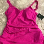 EOMENIE Vibrant Pink Ruched Swimsuit size S brand new see all photos Photo 10