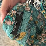 MINKPINK  Turquoise Floral Slit Maxi Skirt size M Photo 14