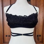 NWT We Are‎ HAH Don't Cross Me Black Lace Crochet Bra, Size Small Photo 1