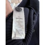 Maeve ANTHROPOLOGIE Navy Ribbed Knit Puff Gingham Short Sleeve Mini Dress Size S Photo 6