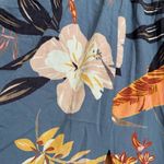 Patrons of Peace Light Blue Floral Tropical Flowy Side Slit Maxi Skirt Small Photo 5