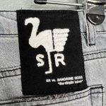 Sandrine Rose x Free People Straight Leg Jeans Sz 28 Button Fly High Rise‎ NWT Silver Photo 8