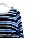 Lane Bryant  Womens Plus Size 16 Multicolor Stripe Textured Fit & Flare Dress Photo 2